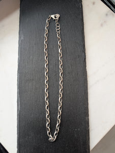 Chunky Sterling Silver Necklace Chains