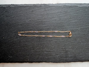 Sterling Silver and Gold Bracelet Chains