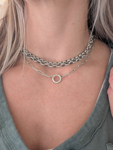 Chunky Sterling Silver Necklace Chains