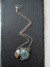 Load image into Gallery viewer, The Flourishing Collection - Hubei Turquoise &amp; Onyx Sterling Silver Necklace
